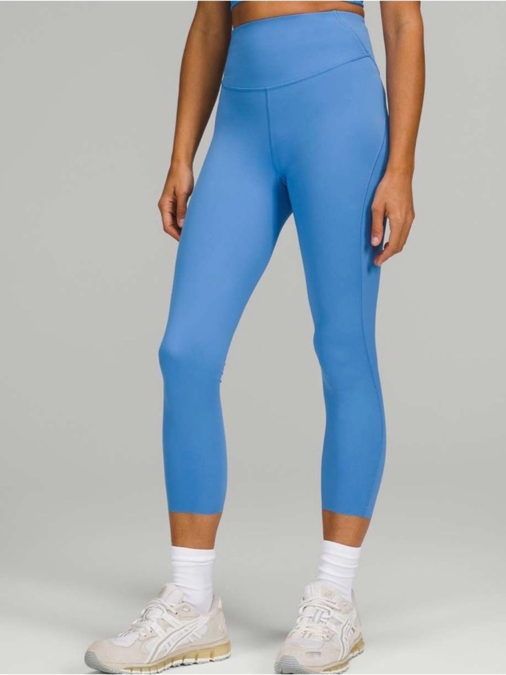 Lululemon Base Pace High-Rise Crop 23" Blue Nile W6BO1S Size 10
